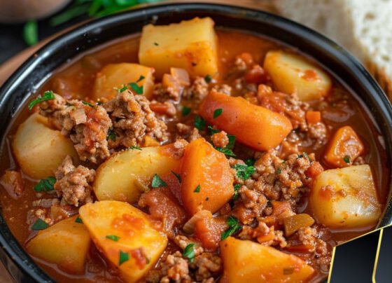 Slow Cooker Poor Man’s Stew prepared at home with simple ingredients and clear steps.