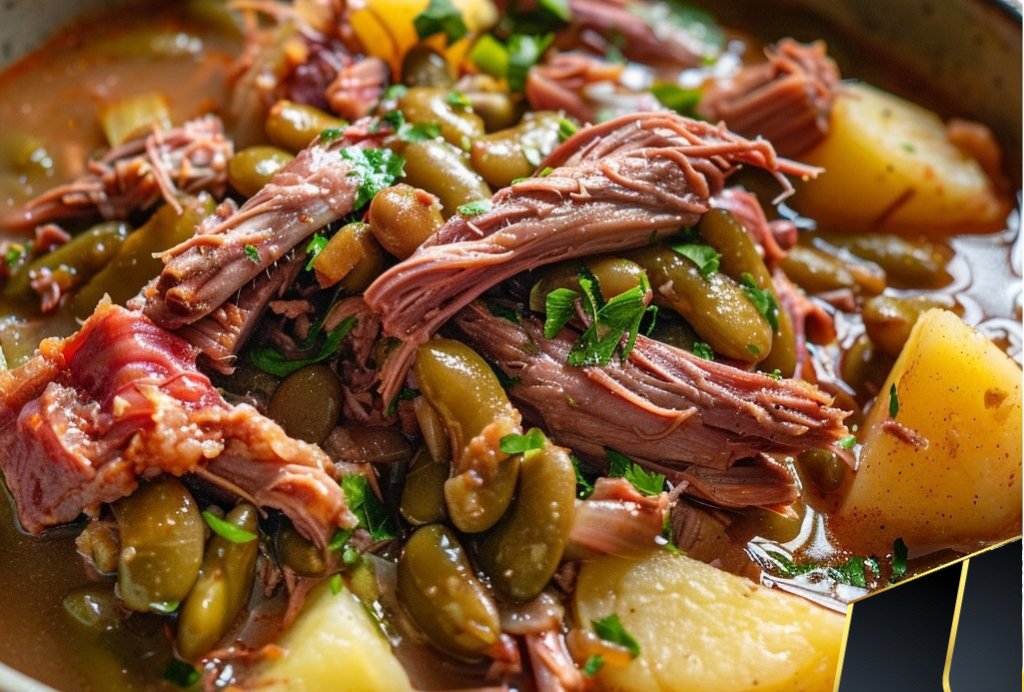 Southern Beans With Smoked Turkey Necks And Potatoes