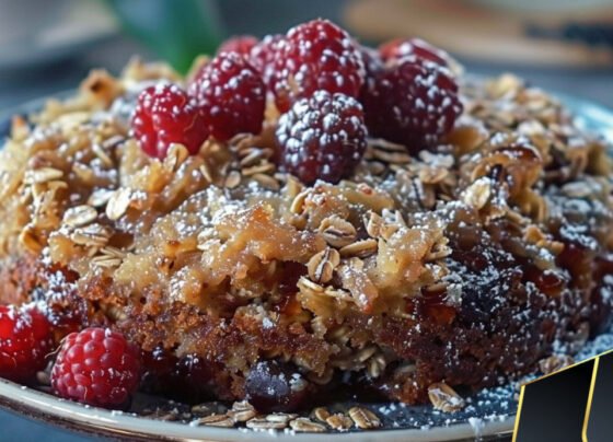 Lazy Day Oatmeal Cake prepared at home with simple ingredients and clear steps.