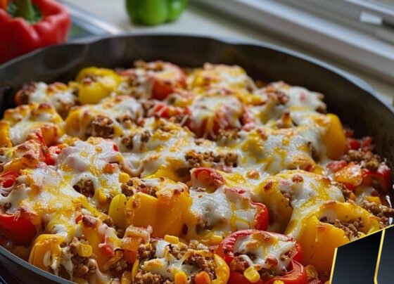Easy Stuffed Pepper Casserole prepared at home with simple ingredients and clear steps.