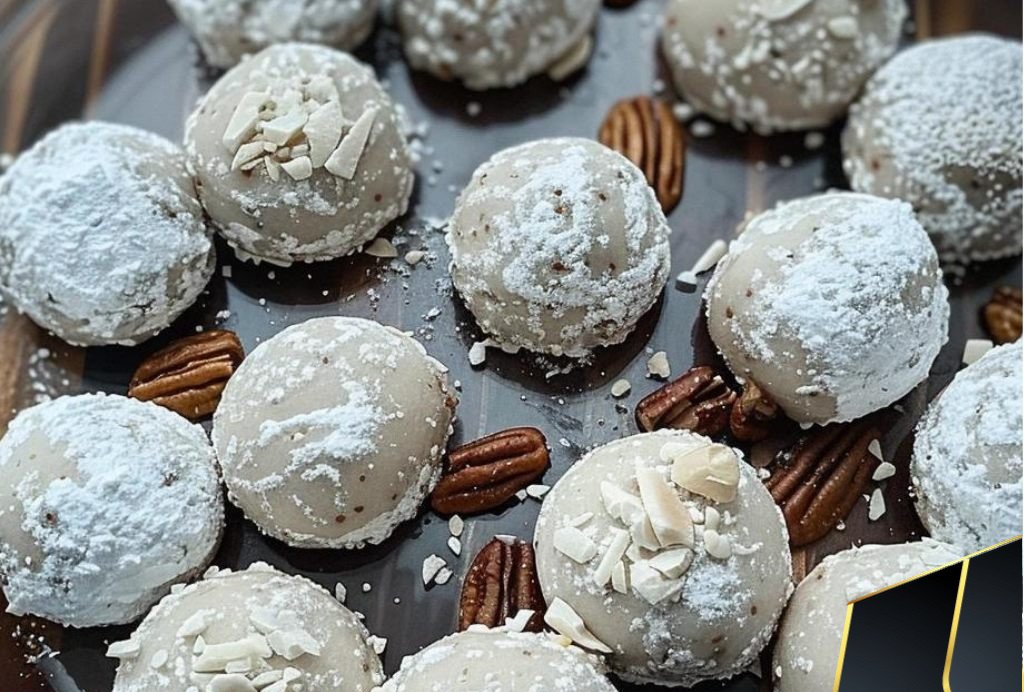 Buttery Pecan Snowball Cookies