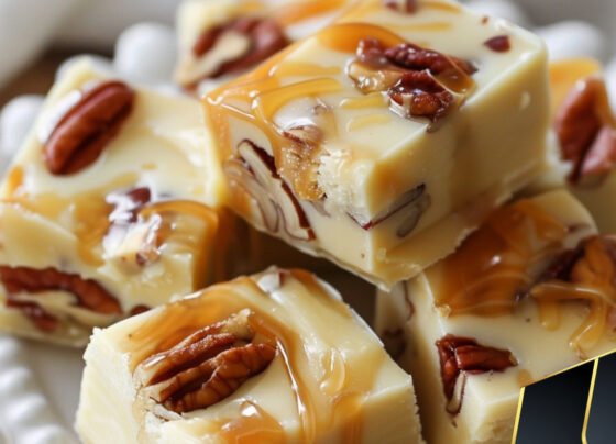 5 Minute White Chocolate Caramel Pecan Fudge prepared at home with simple ingredients and clear steps.