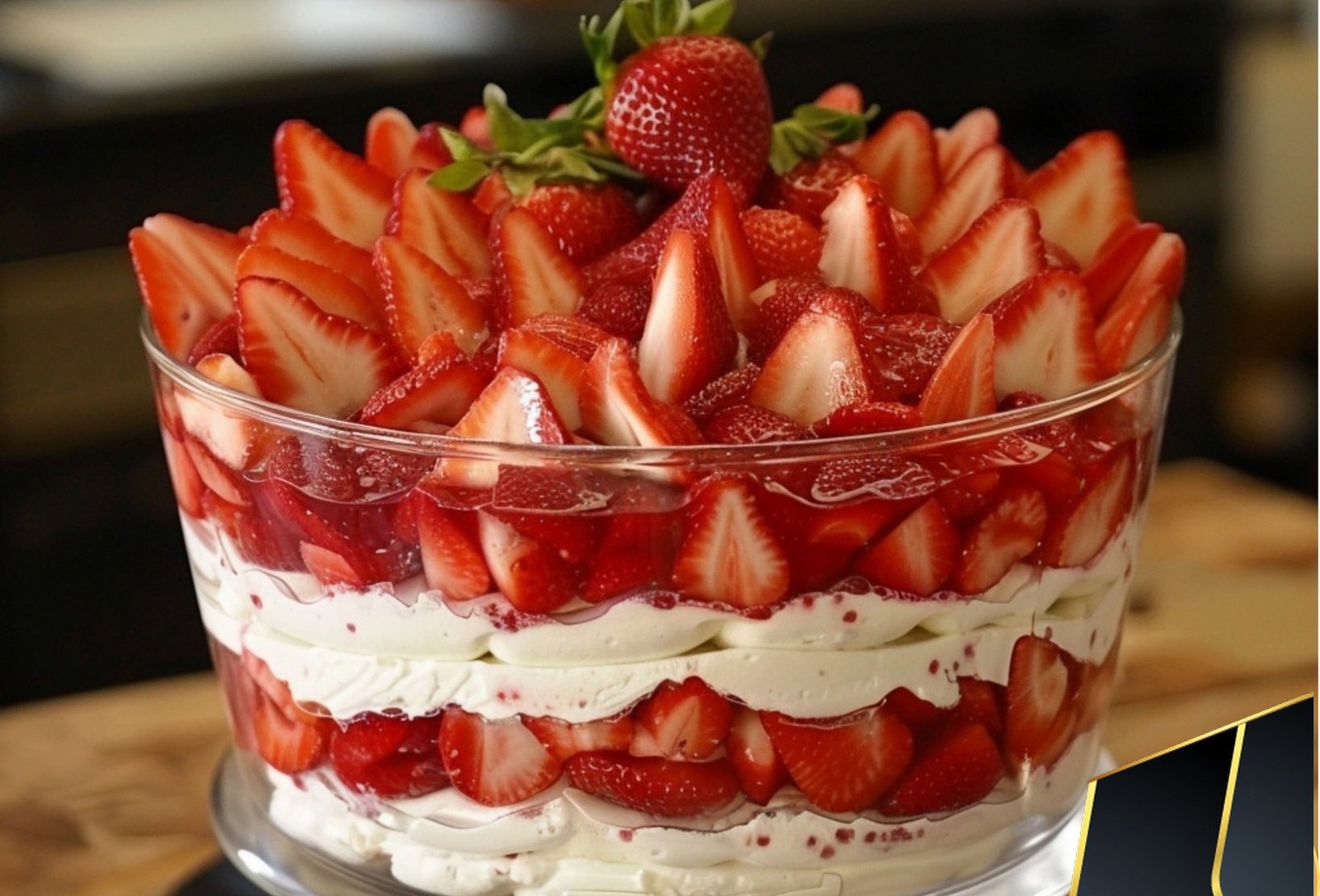 STRAWBERRY CHEESECAKE TRIFLE