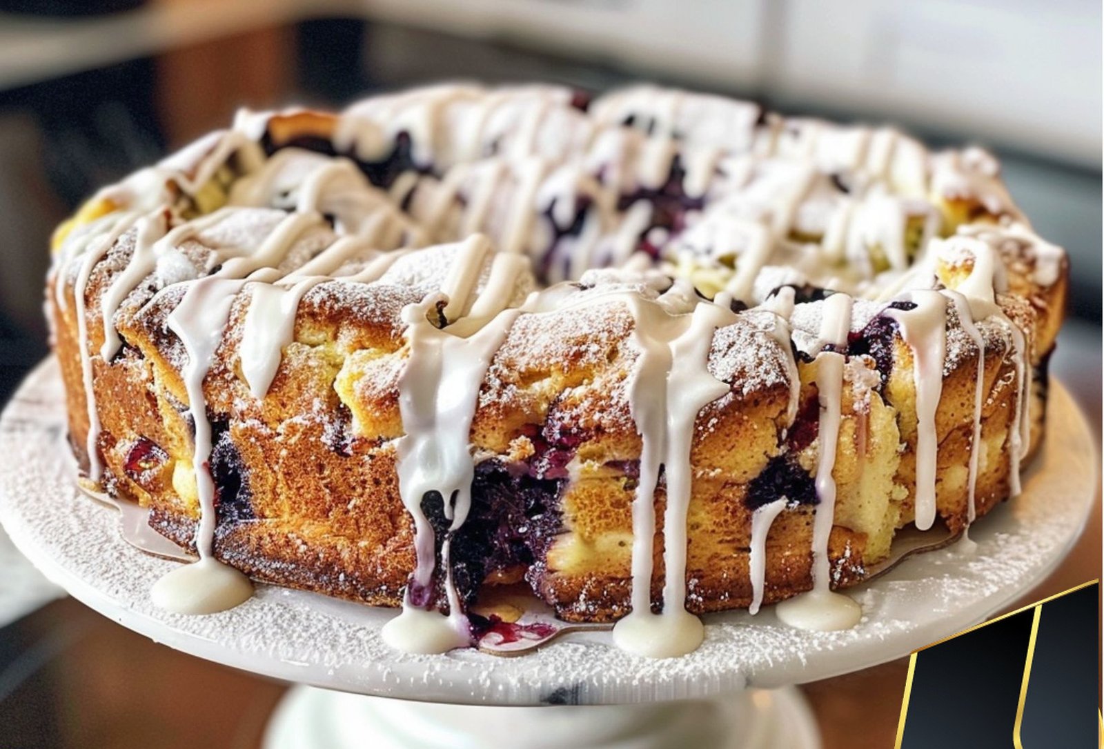 Blueberry Cream Cheese Coffee Cake