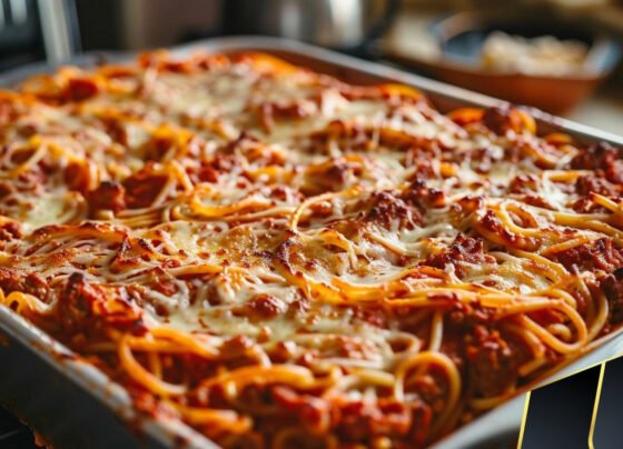 Million Dollar Spaghetti Casserole prepared at home with simple ingredients and clear steps.