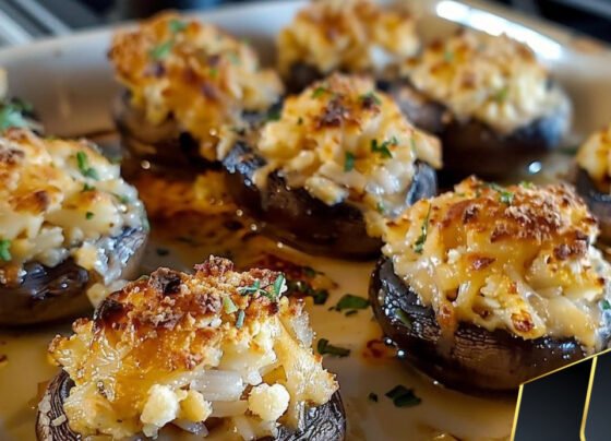 Savory Crab Stuffed Mushrooms prepared at home with simple ingredients and clear steps.