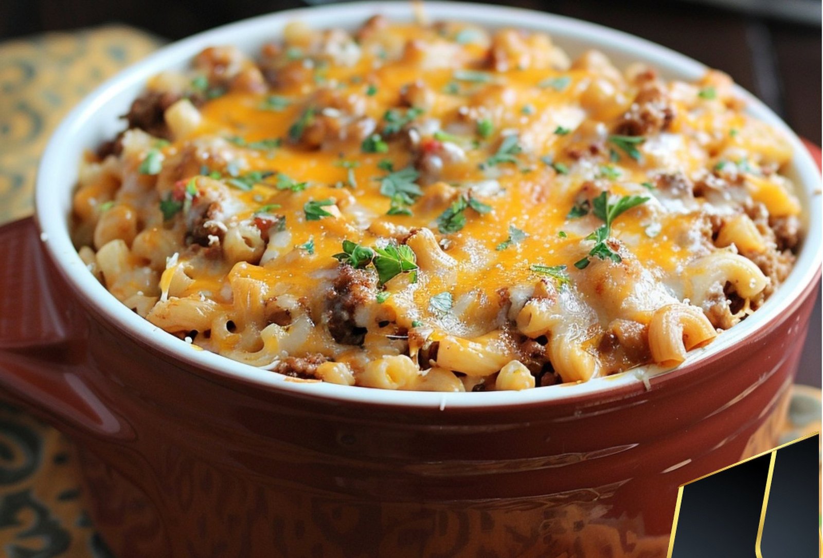 Baked Cheesy Chili Mac
