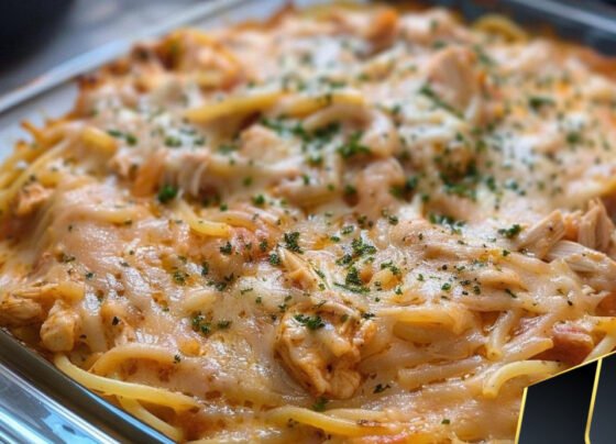 Chicken Spaghetti Casserole prepared at home with simple ingredients and clear steps.