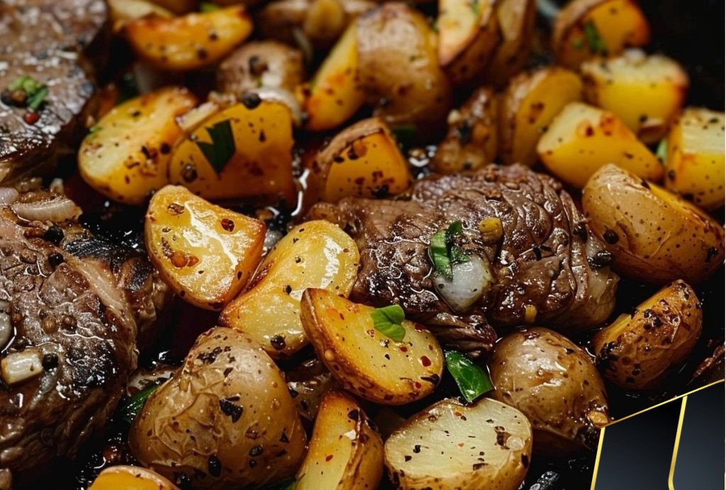 Garlic Butter Steak and Potatoes Skillet