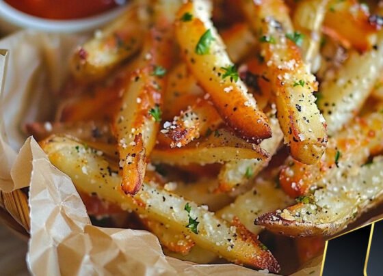 Baked Garlic Parmesan Fries prepared at home with simple ingredients and clear steps.