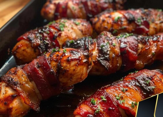 Bacon Wrapped Chicken Tenders prepared at home with simple ingredients and clear steps.