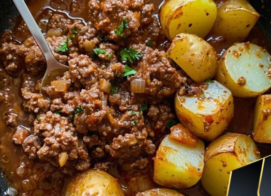 Ground Beef with Potatoes prepared at home with simple ingredients and clear steps.