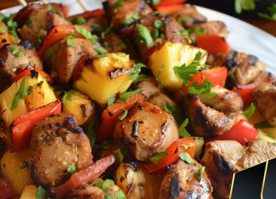 Chicken Bacon Pineapple Kebabs prepared at home with simple ingredients and clear steps.