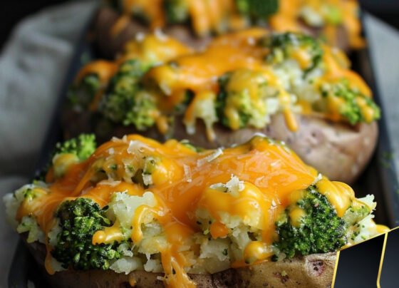 Broccoli Cheddar Stuffed Potatoes prepared at home with simple ingredients and clear steps.