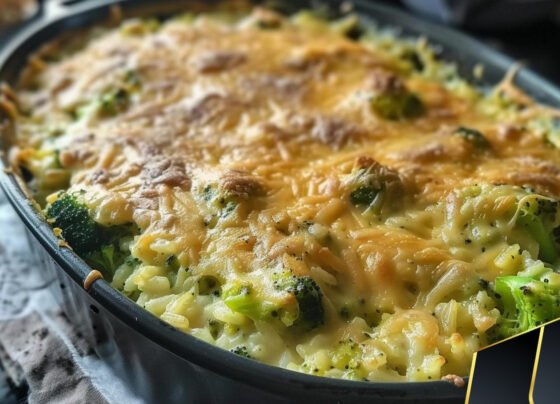 Broccoli Rice Cheese and Chicken Casserole prepared at home with simple ingredients and clear steps.