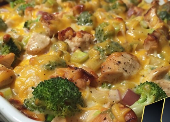 Chicken and Broccoli Cheesy Casserole prepared at home with simple ingredients and clear steps.