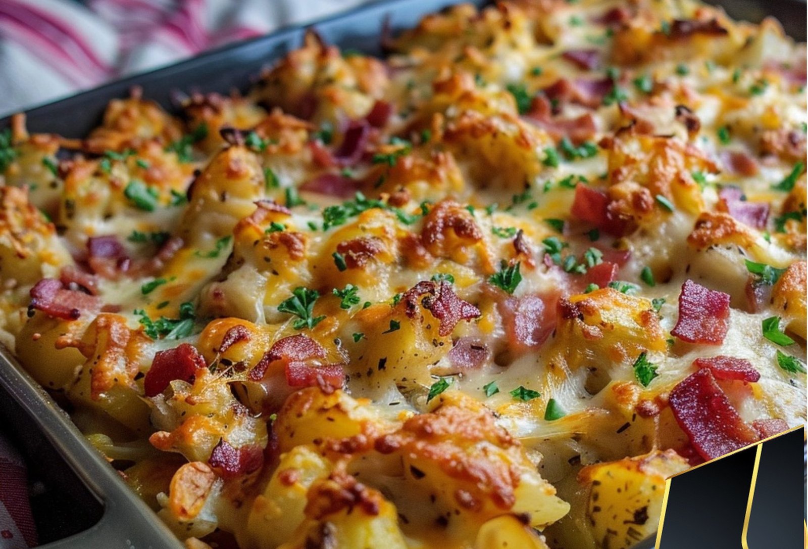 Chicken Bacon Ranch Potato Bake