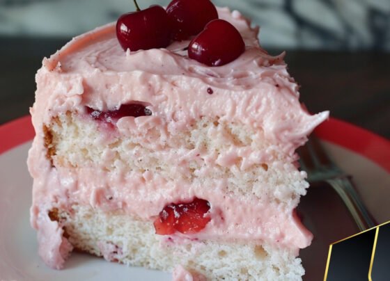 Cherry Layer Cake with Cherry Cream Cheese Frosting prepared at home with simple ingredients and clear steps.