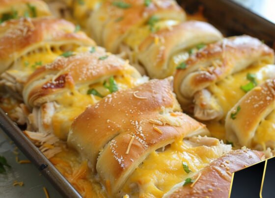 Cheesy Chicken Crescent Rolls prepared at home with simple ingredients and clear steps.