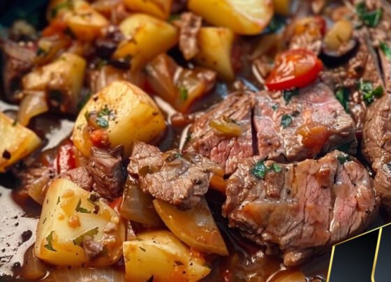Ranchero Steak with Potatoes prepared at home with simple ingredients and clear steps.