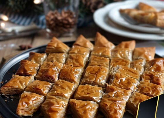 Christmas Baklava prepared at home with simple ingredients and clear steps.