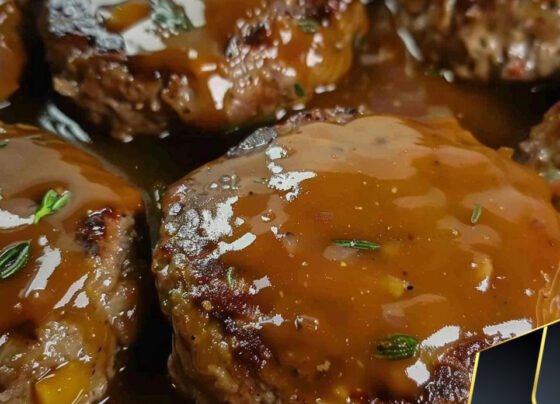 Smothered Hamburger Steak prepared at home with simple ingredients and clear steps.