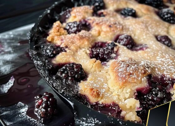 Iron Skillet Blackberry Cobbler prepared at home with simple ingredients and clear steps.