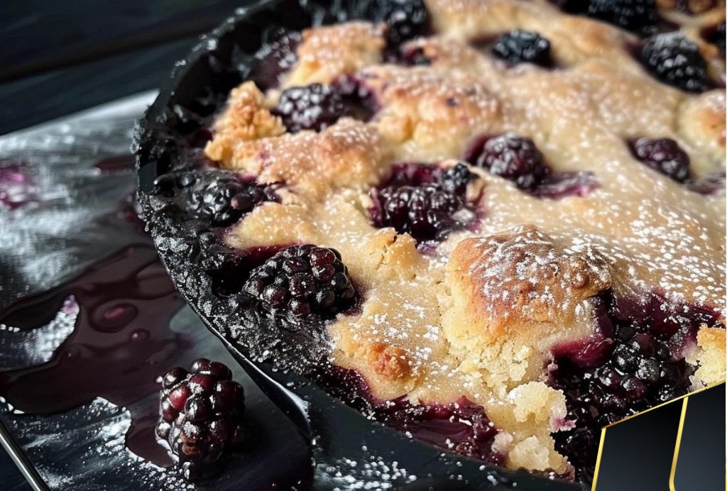 Iron Skillet Blackberry Cobbler