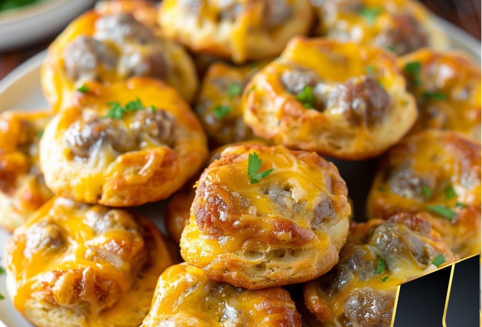 Easy Cheesy Sausage Biscuit Bites