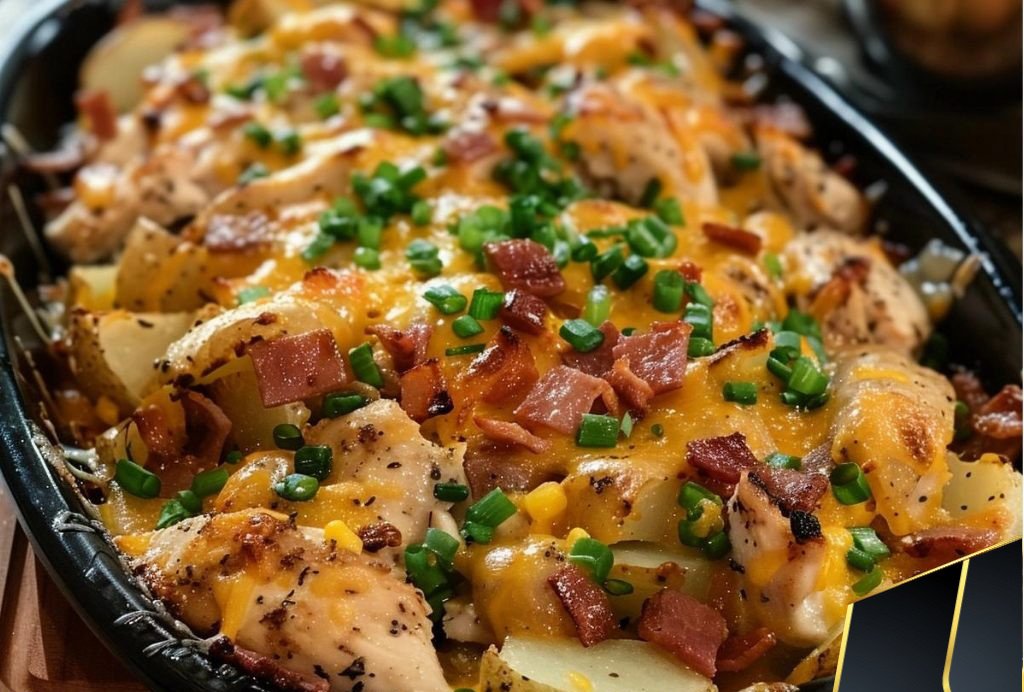 Loaded Baked Potato & Chicken Casserole