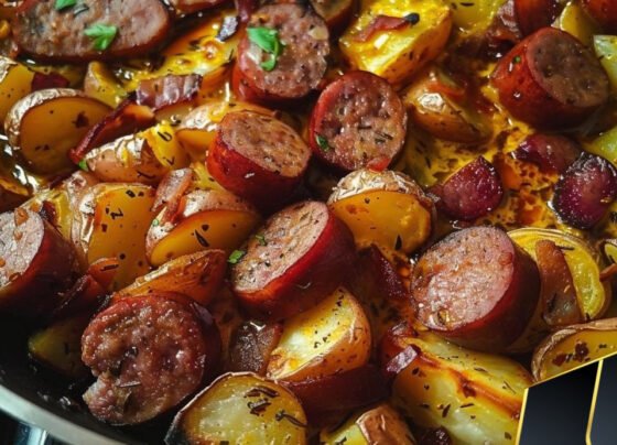 Oven Roasted Smoked Sausage and Potatoes prepared at home with simple ingredients and clear steps.