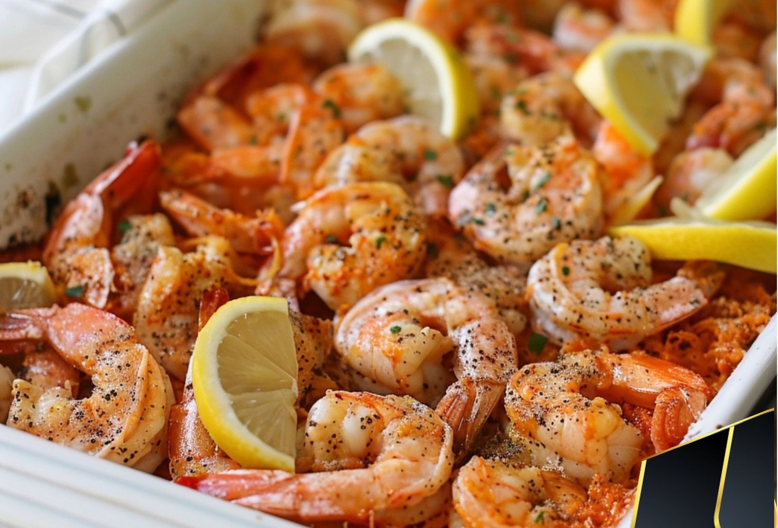 Lemon Butter Baked Shrimp