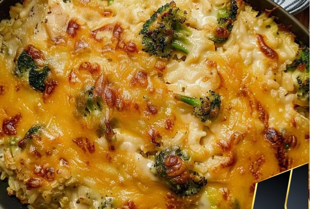 Broccoli Rice Chicken and Cheese Casserole Recipe