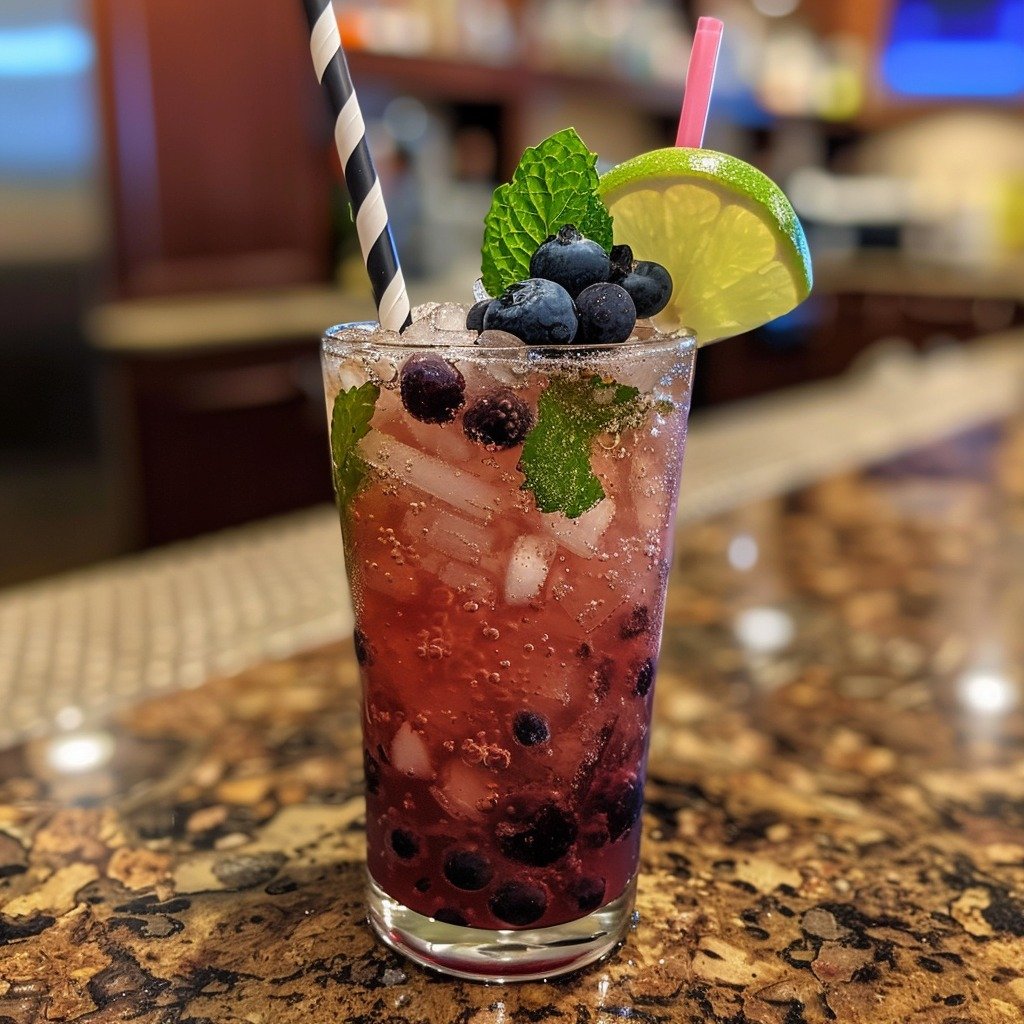 Tito’s Blueberry Coconut Mojito