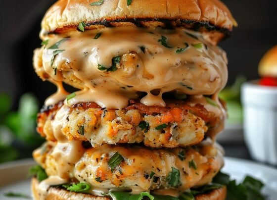 Cheddar Ranch Chicken Burgers prepared at home with simple ingredients and clear steps.