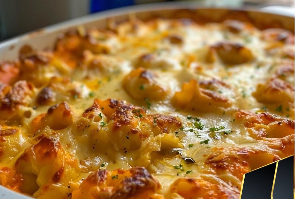 Cheesy Tortellini Bake