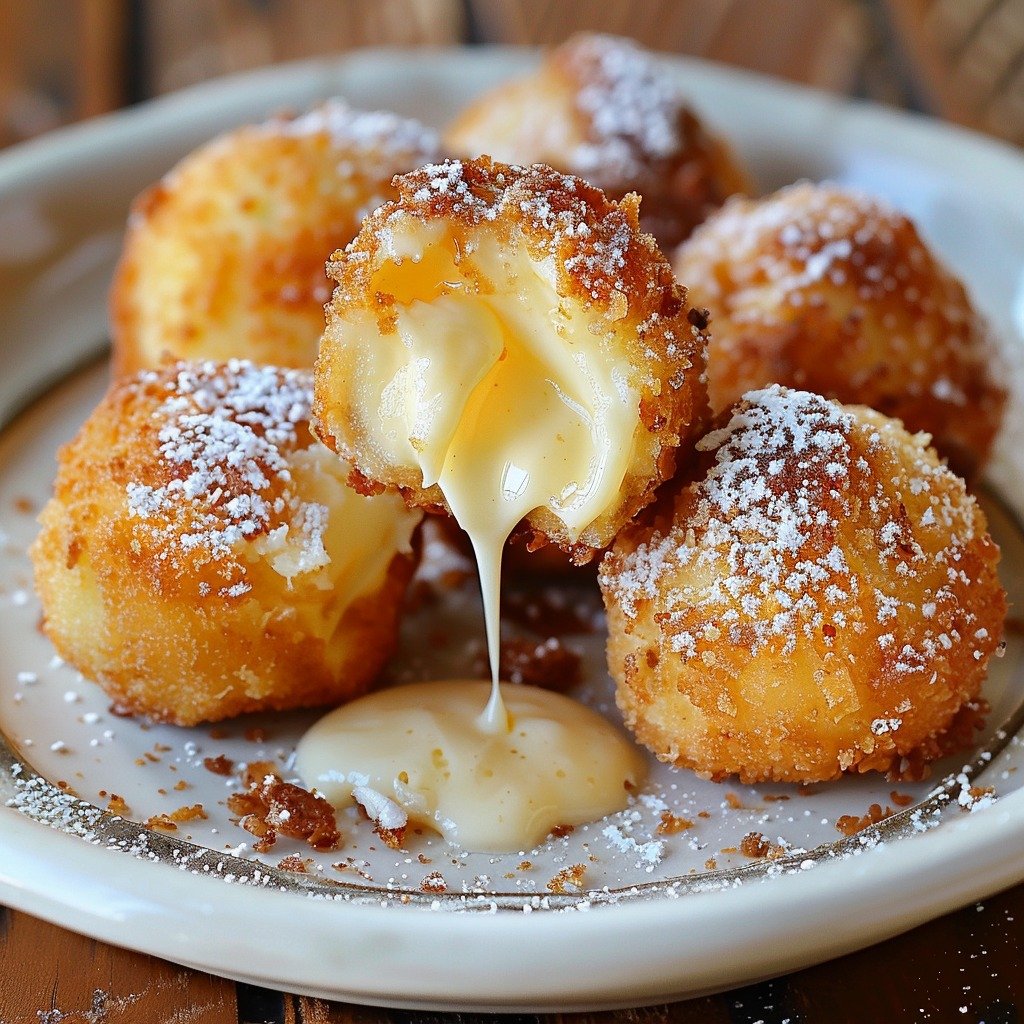 Deep-Fried Cheesecake Bites