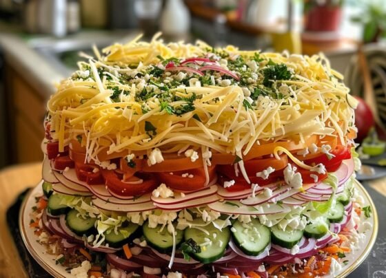 Seven-Layer Salad prepared at home with simple ingredients and clear steps.
