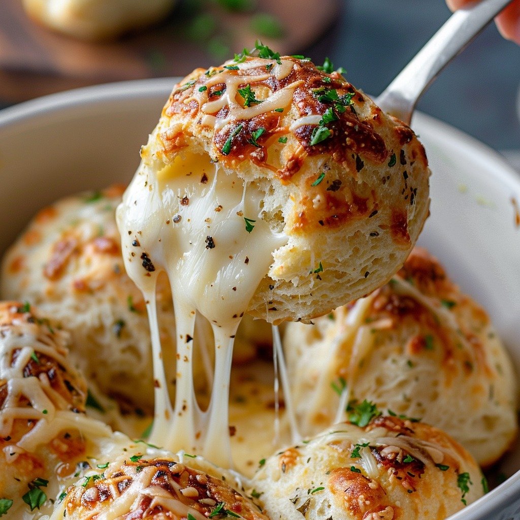 Pillsbury Biscuit Garlic Butter Cheese Bombs