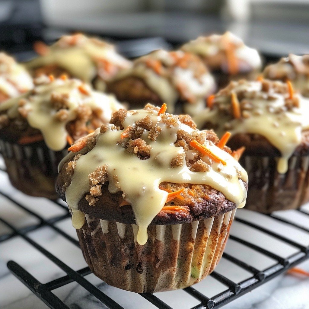 Carrot Cake Zucchini Muffins