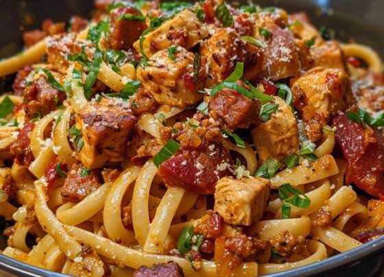 Chicken and Chorizo Pasta prepared at home with simple ingredients and clear steps.