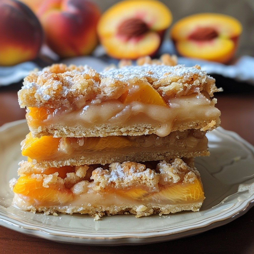 Heavenly Summer Peach Bars