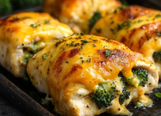 Broccoli Cheddar Chicken Rollups prepared at home with simple ingredients and clear steps.