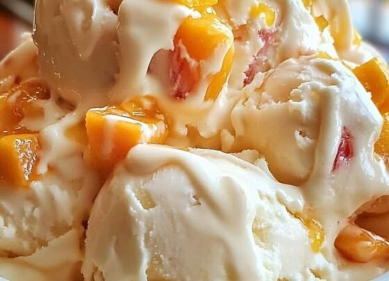 Homemade Peach Ice Cream prepared at home with simple ingredients and clear steps.