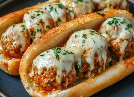 Chicken Parmesan Meatball Sandwiches prepared at home with simple ingredients and clear steps.