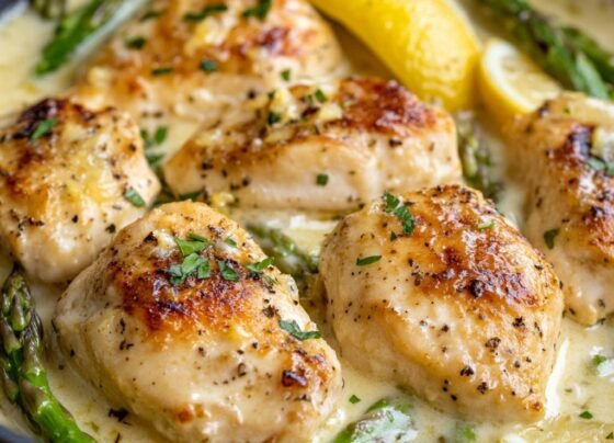 Creamy Lemon Chicken and Asparagus prepared at home with simple ingredients and clear steps.