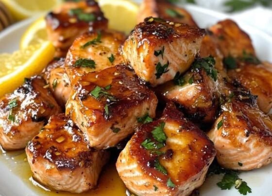Air Fryer Salmon Bites with Hot Honey prepared at home with simple ingredients and clear steps.