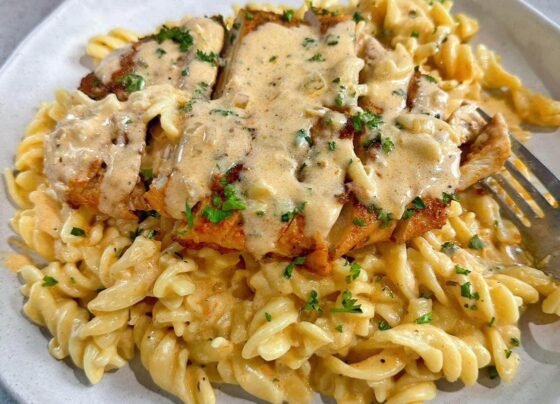 Creamy cajun chicken pasta prepared at home with simple ingredients and clear steps.