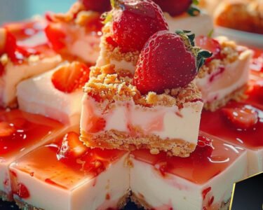 Strawberry Cheesecake Bars prepared at home with simple ingredients and clear steps.