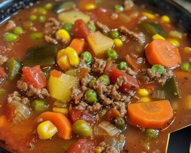 Best Ever Easy Vegetable Beef Soup prepared at home with simple ingredients and clear steps.